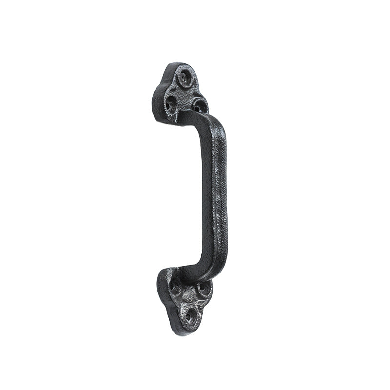 Cast iron door handle in vintage style