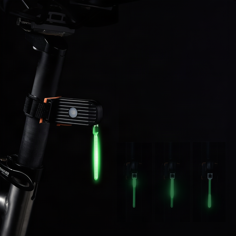Bicycle rear light with flowing light effect, USB-C