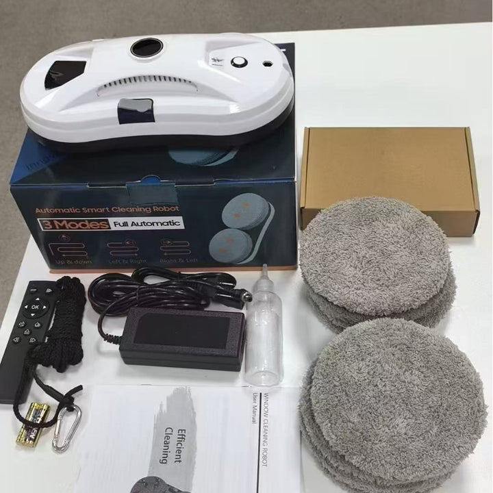 Window cleaning robot with spray function