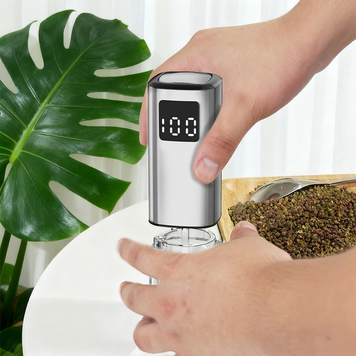 Electric Spice Mill Stainless Steel, rechargeable