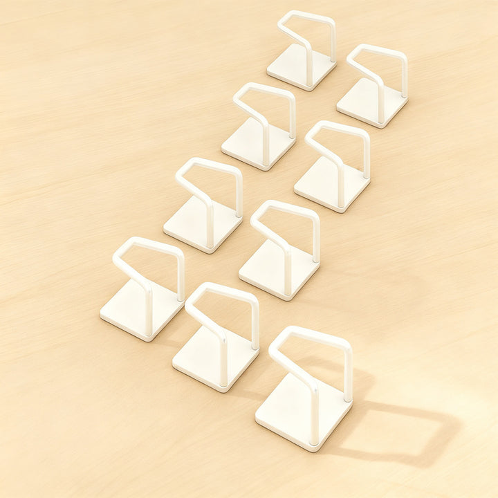 Stainless steel hooks for under-cabinet, no drilling