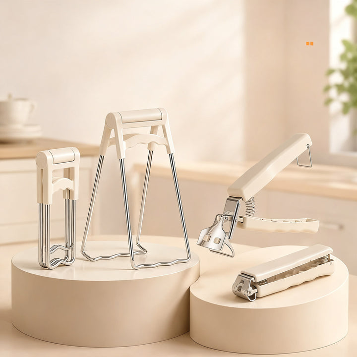 Stainless Steel Bowl Tongs with Heat Protection