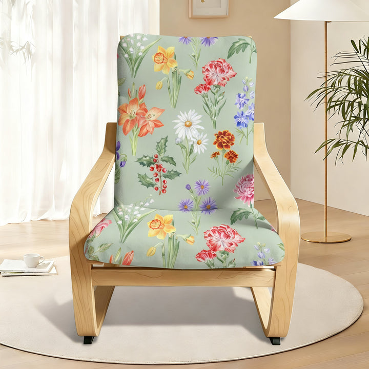 Rocking chair cushion, non-slip and scratch-resistant