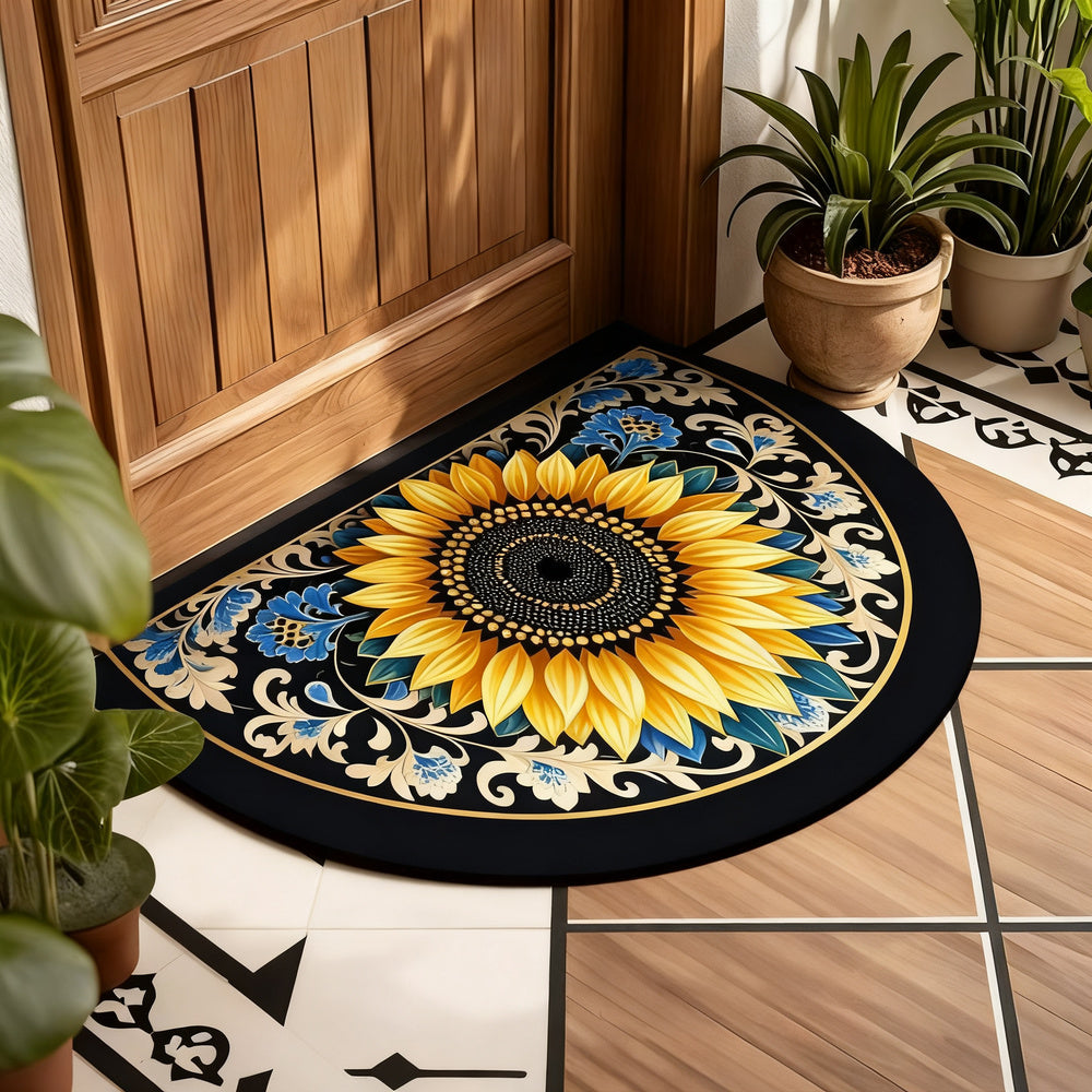 Diatomaceous earth doormat, square, non-slip