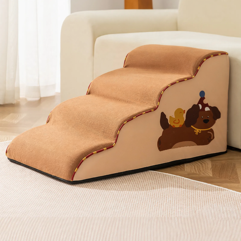 Non-slip dog stairs with Oxford cover