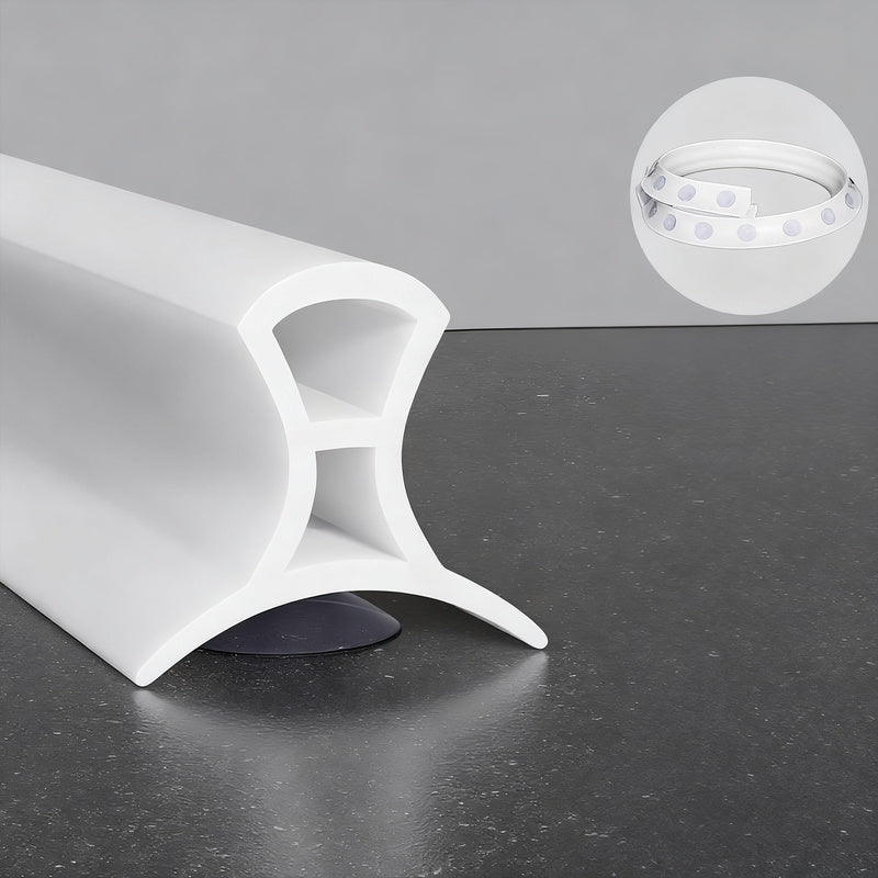 Silicone sealing strip for shower, adjustable