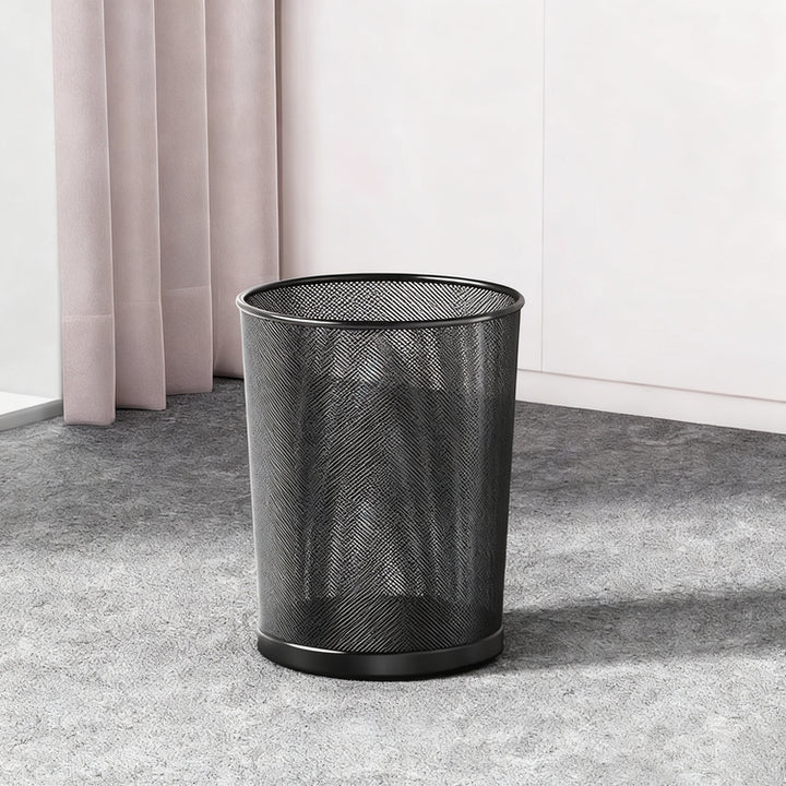 Metal bin, round, large capacity