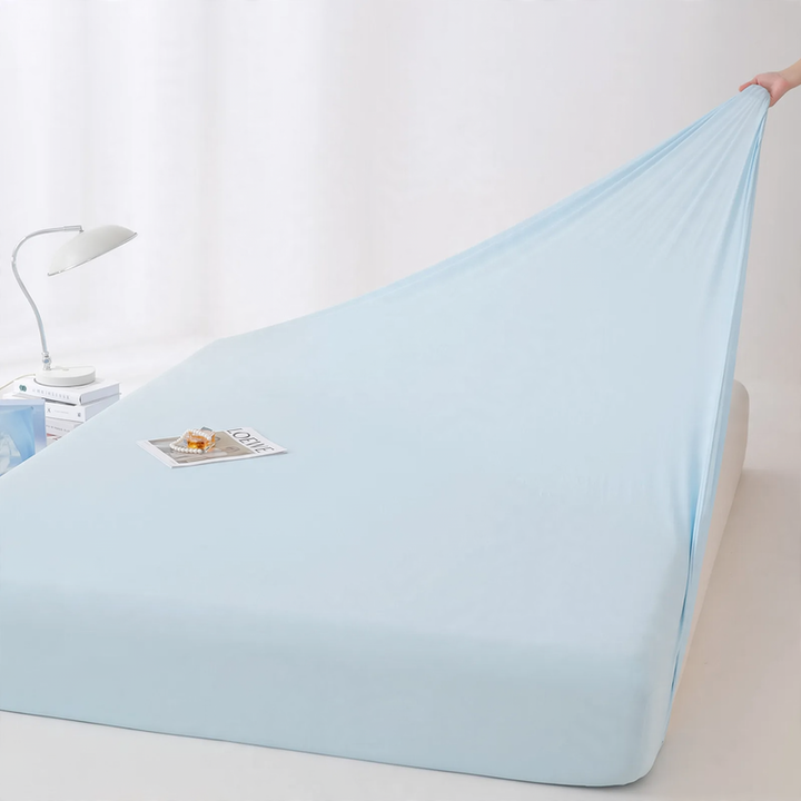 Summer fitted sheet with cooling effect, 0.9 m
