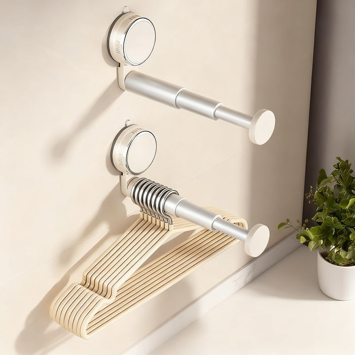 Suction cup drying rack, expandable, no drilling