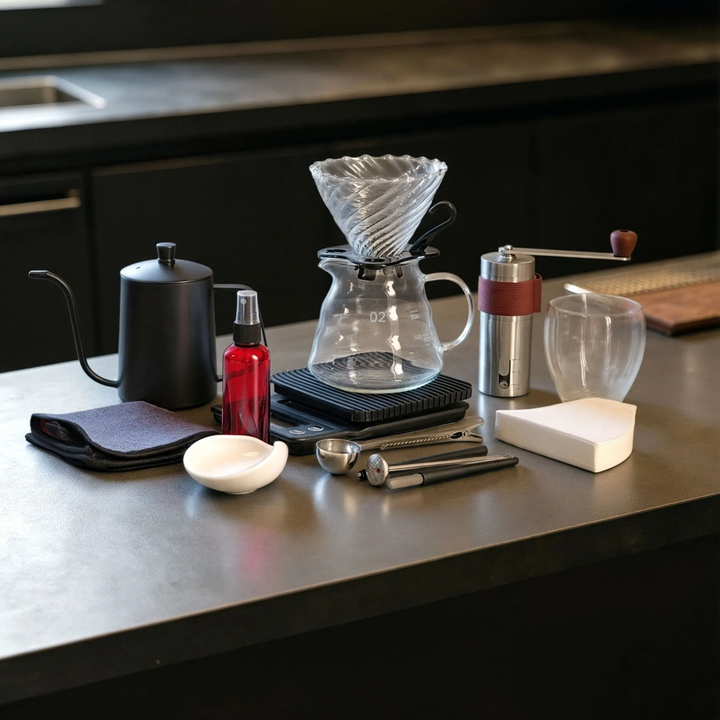 Hand brewing coffee gift set, 14–15 pieces