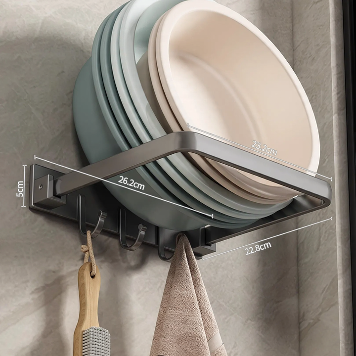 Wall mount for sink and bathing utensils