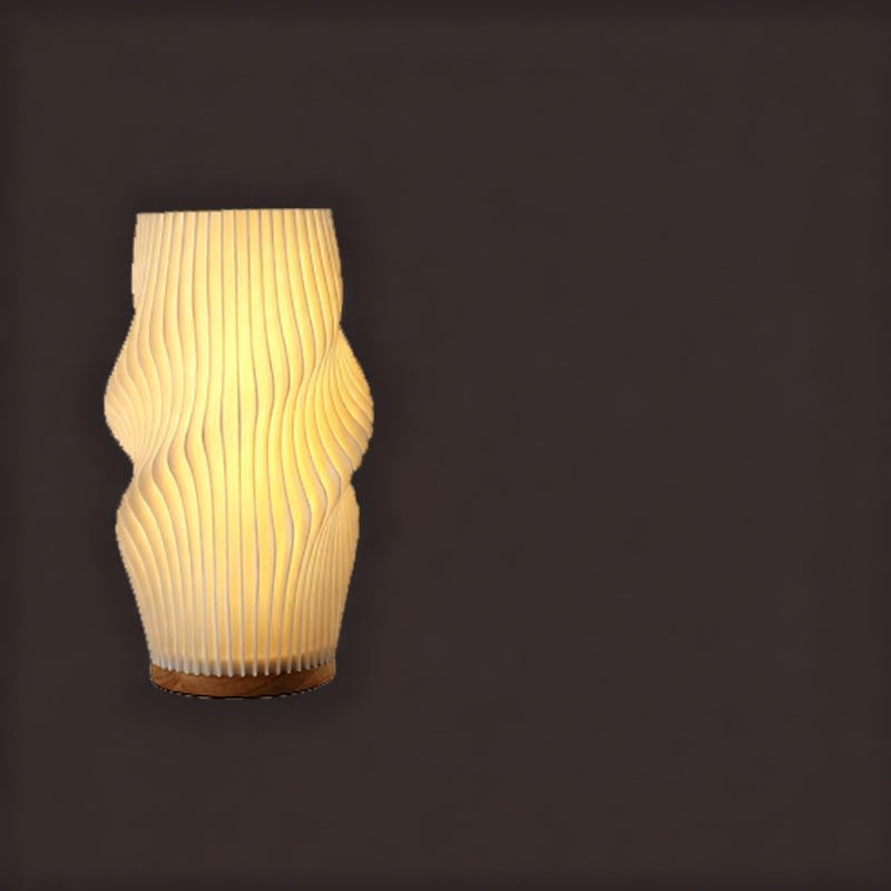 3D rotary lamp with USB charging, cream style