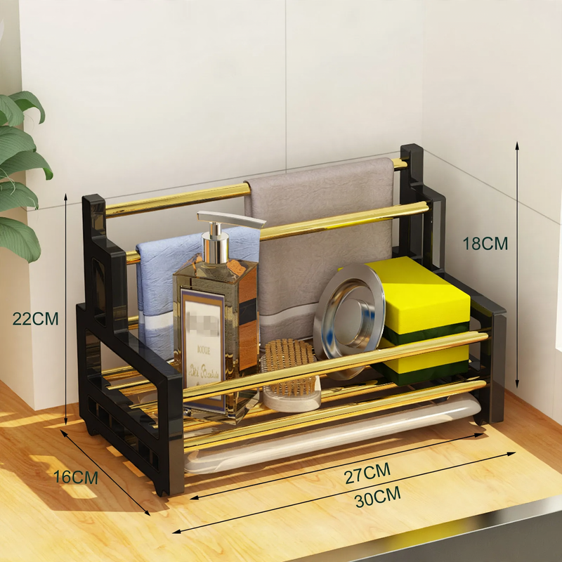 Kitchen shelf for sink without drilling