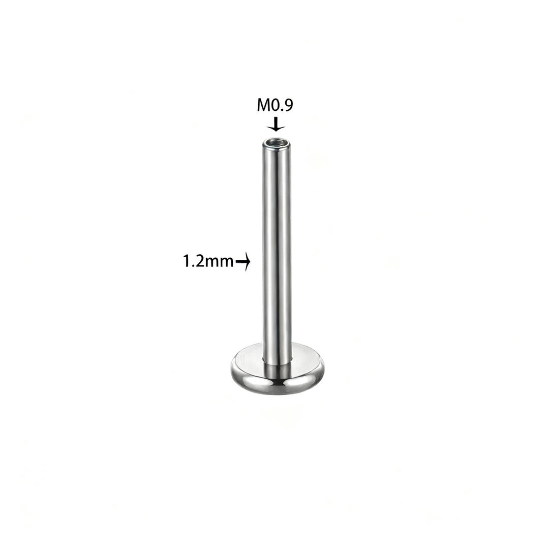 Titan-Piercing rod, flat base, internal thread