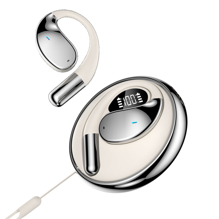 Open wireless earbuds for hanging