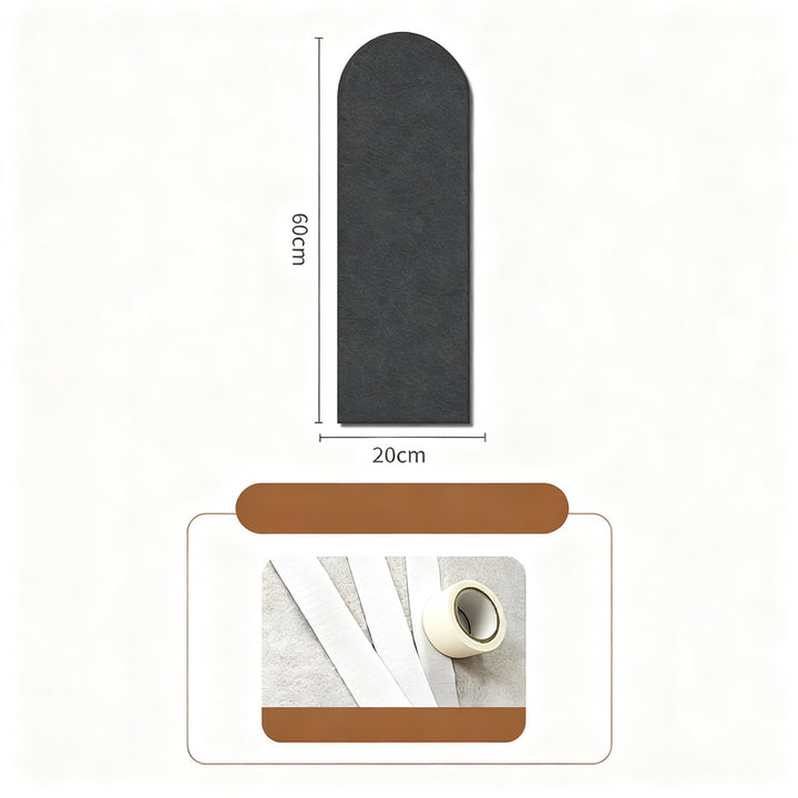 Foam wall panels with arch design, protective padding
