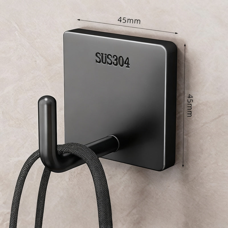 Stainless steel adhesive hooks with strong hold