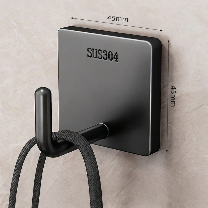 Stainless steel adhesive hooks with strong hold