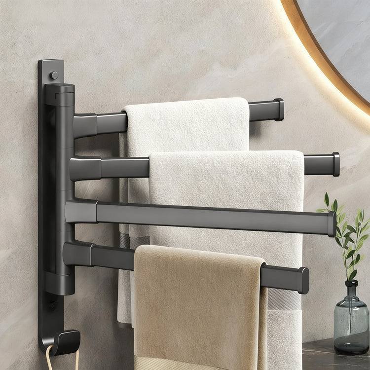 Towel holder with suction cup, foldable