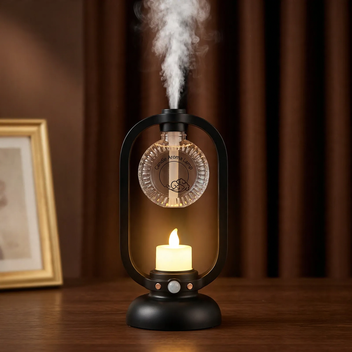Automatic room fragrance diffuser with mist formation