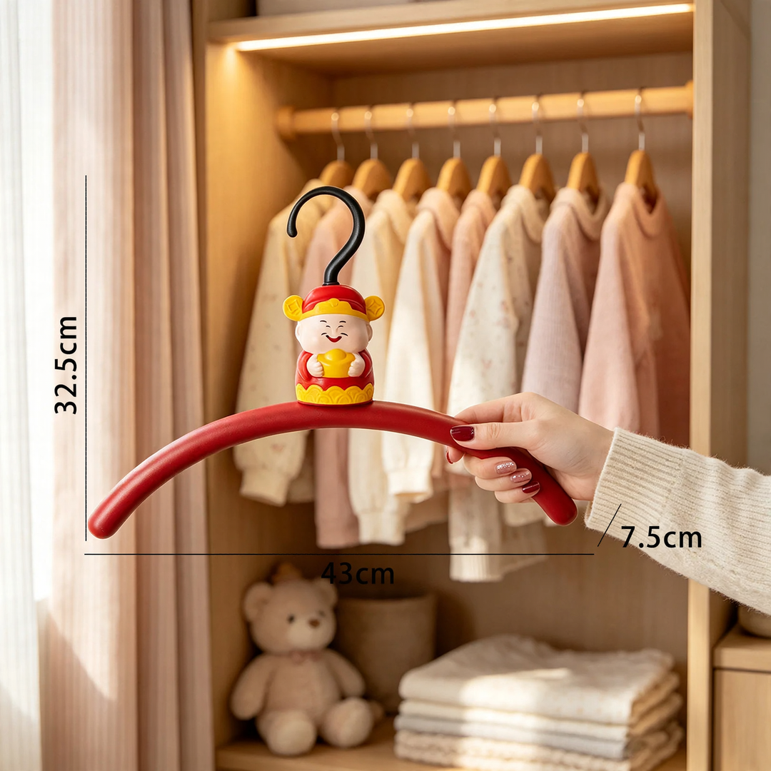 Clothes hanger with slip protection, colorful