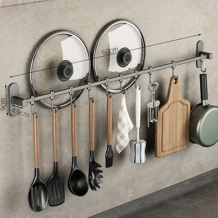 Stainless Steel Hook Rack for Kitchen Tools