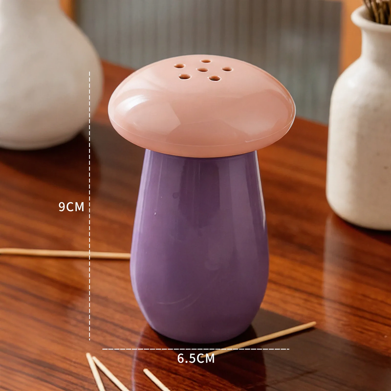 Mushroom-Toothpick-Holder, Macaron-Design