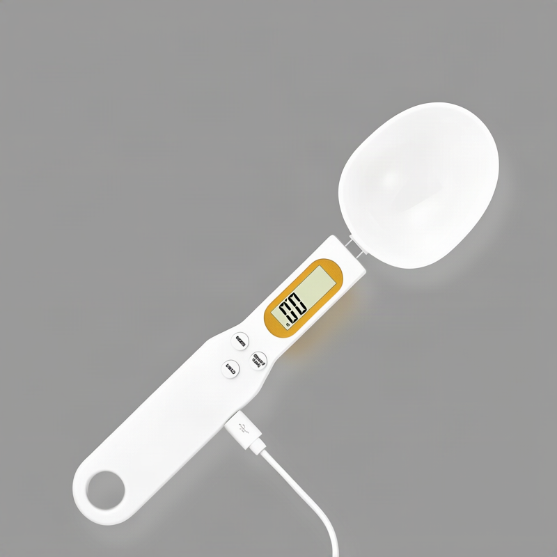 Digital kitchen scale as spoon