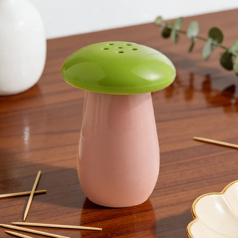 Mushroom-Toothpick-Holder, Macaron-Design