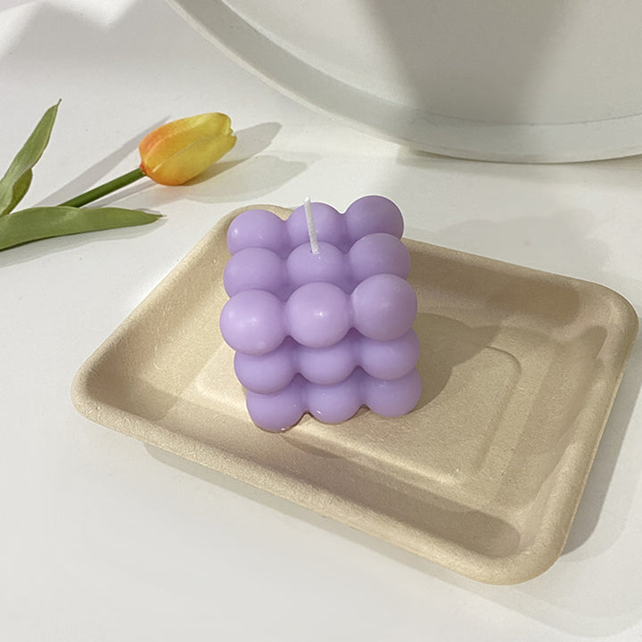 Geometric Soy Scented Candle, handcrafted