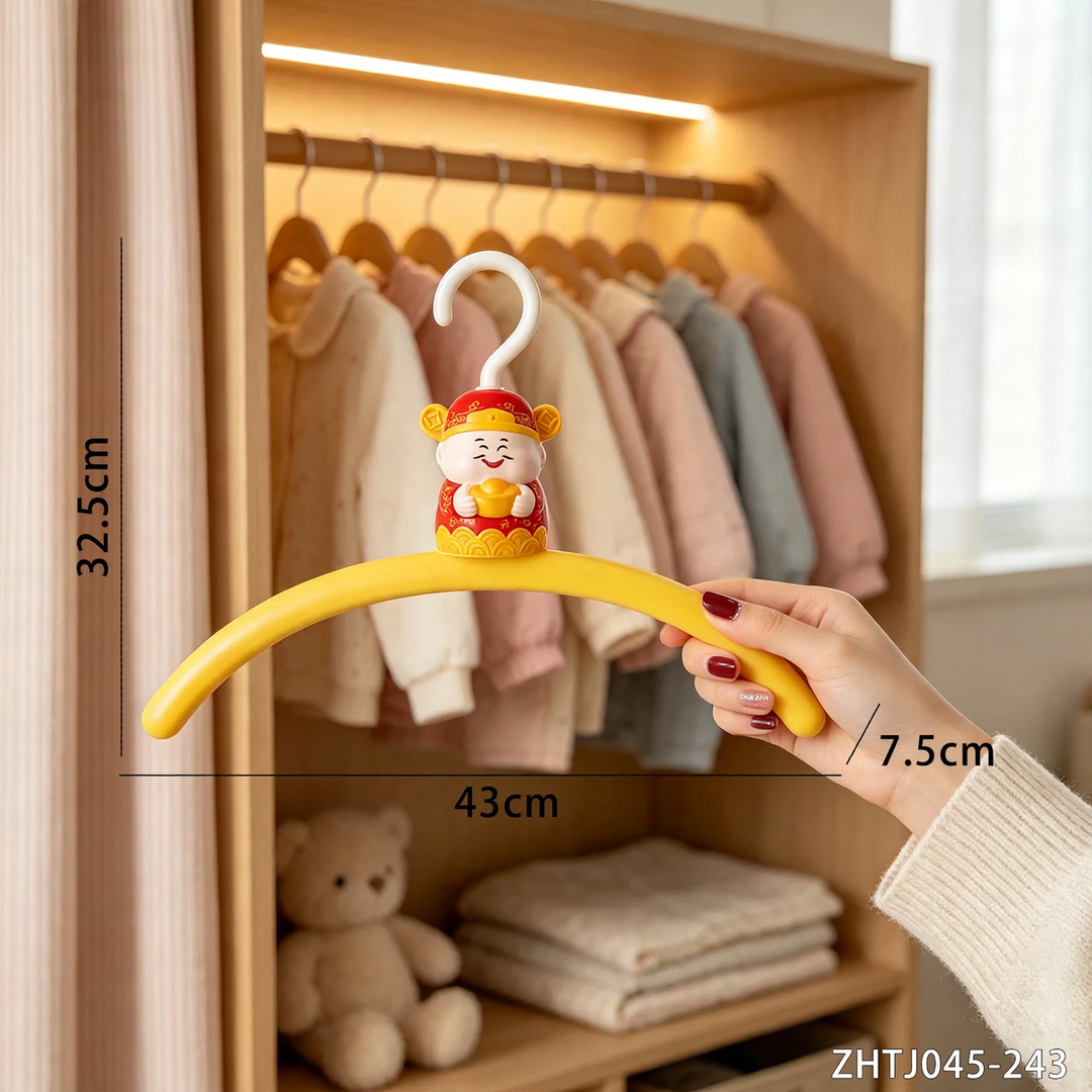 Clothes hanger with slip protection, colorful