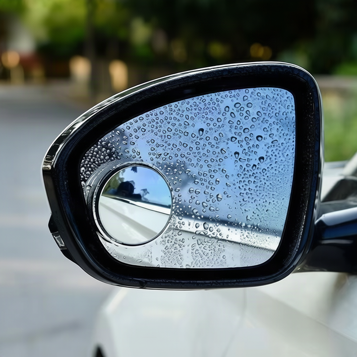 Vehicle blind mirror for gluing or suction