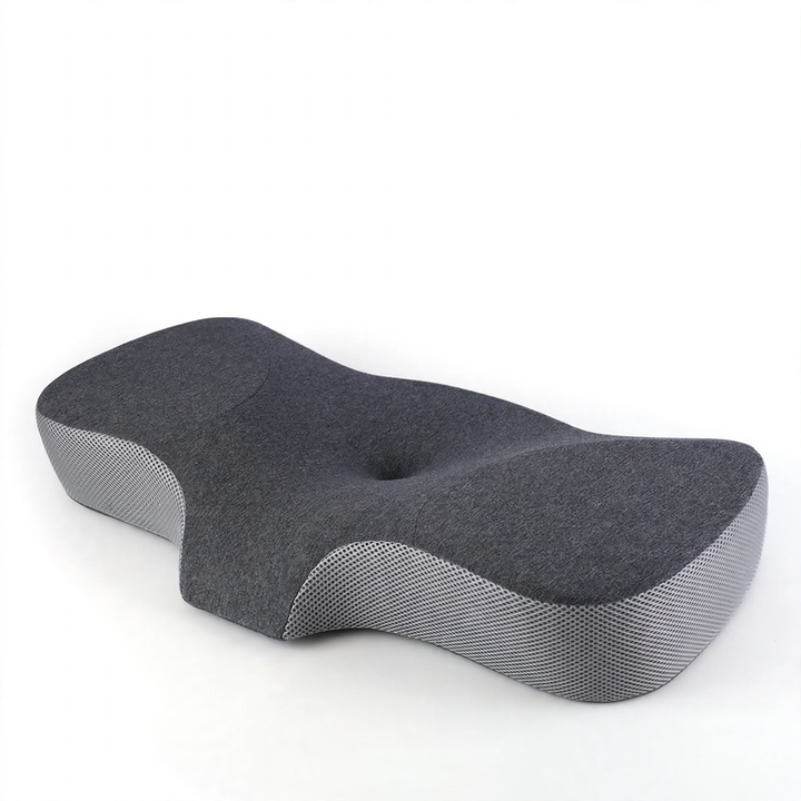 Ergonomic neck support pillow made of memory foam