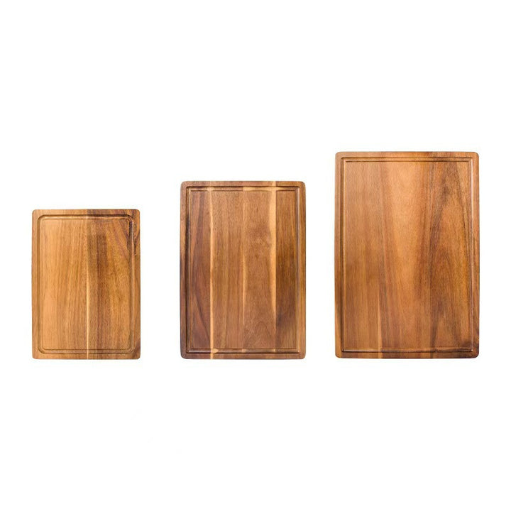 Wood cutting board, square, single or 3-piece set