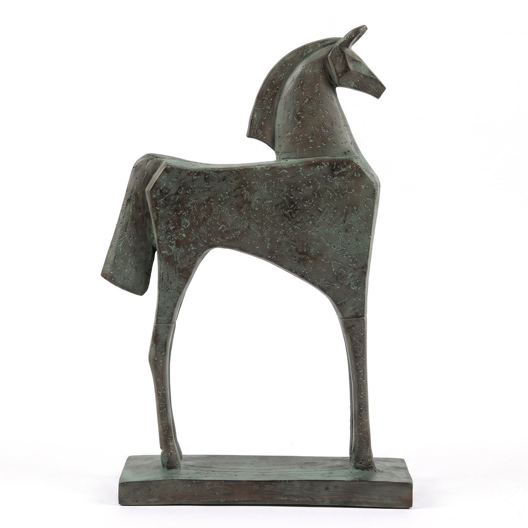 Animal sculpture made of resin, horse or cattle