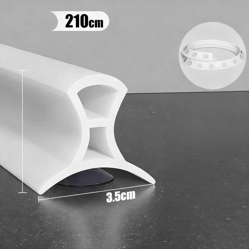 Silicone sealing strip for shower, adjustable