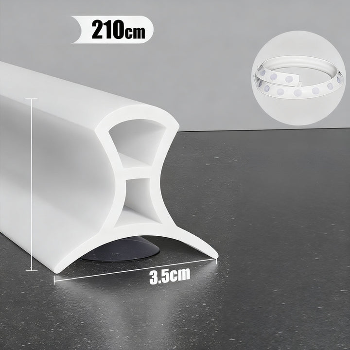 Silicone sealing strip for shower, adjustable
