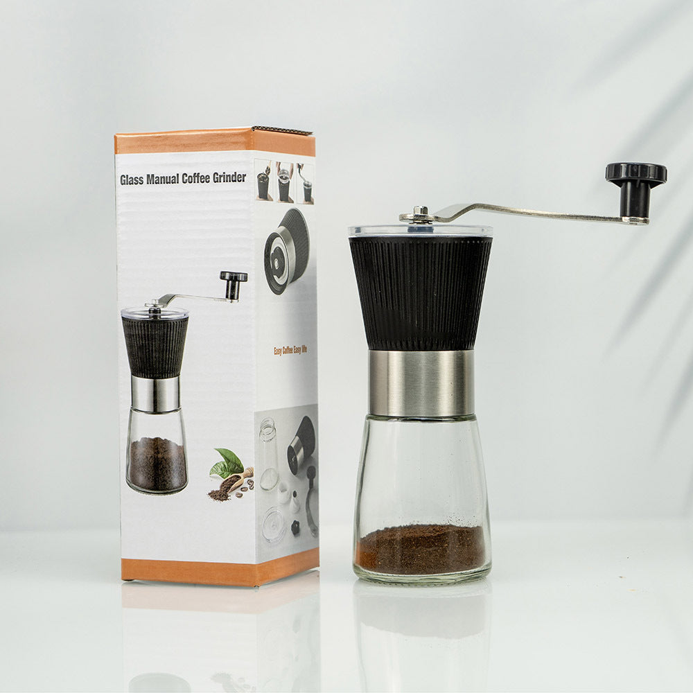 Hand coffee grinder made of stainless steel