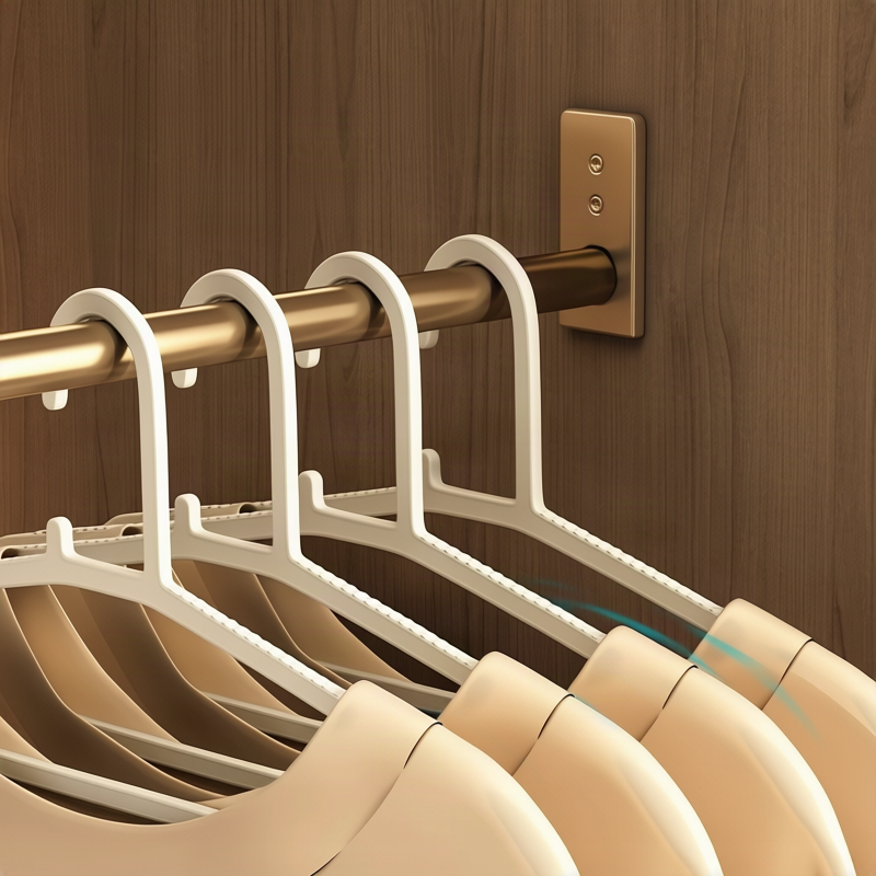 Plastic clothes hangers with slip protection, 5–50 pieces