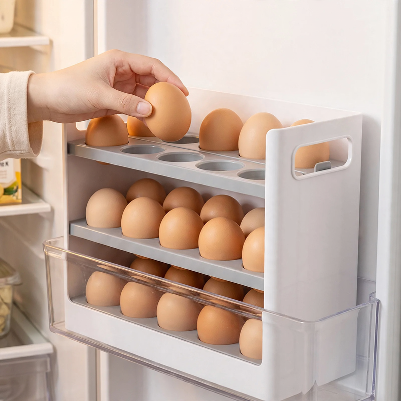 Egg storage box for the refrigerator