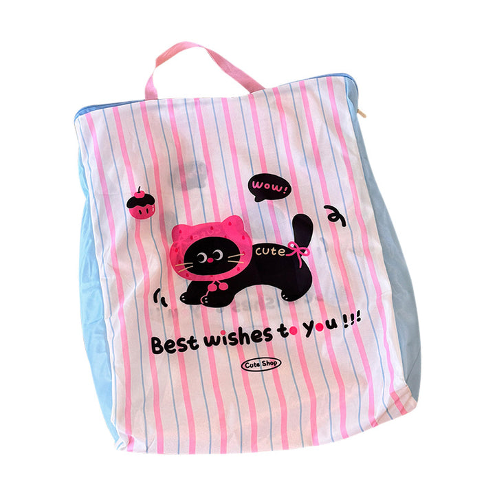 Laundry bag with handle, polyester