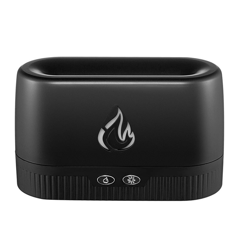 Table Aroma Diffuser with Flame Effect and LED Light
