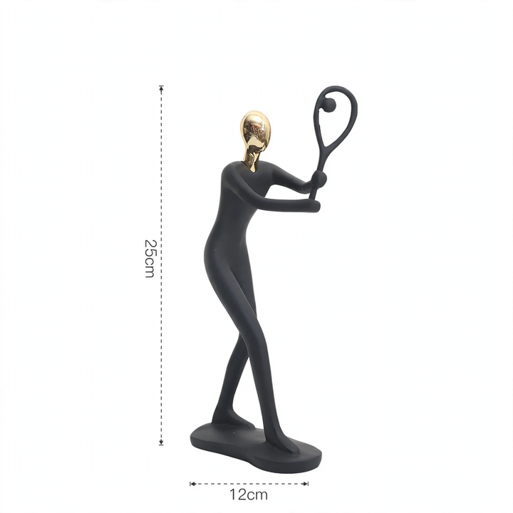Sport figure made of resin, European style