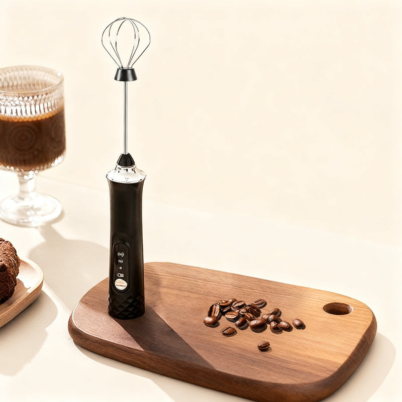Electric milk frother, USB-C, multiple functions