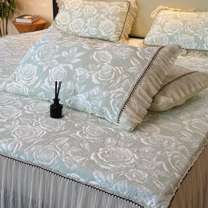 Cooling mat ice silk with pillow covers