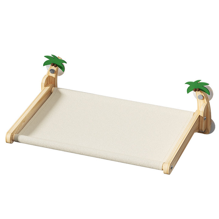 Hanging cat bed with suction cup, foldable