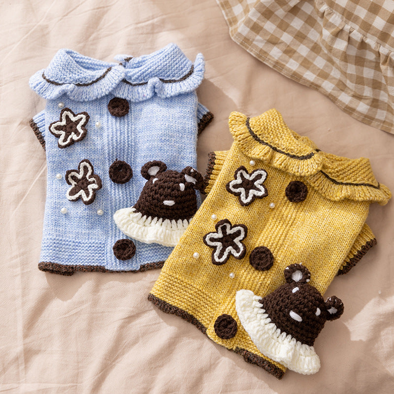 Knitted sweater for dogs, autumn/winter