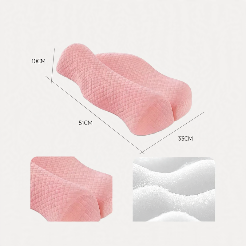 Memory foam neck support pillow with heating function