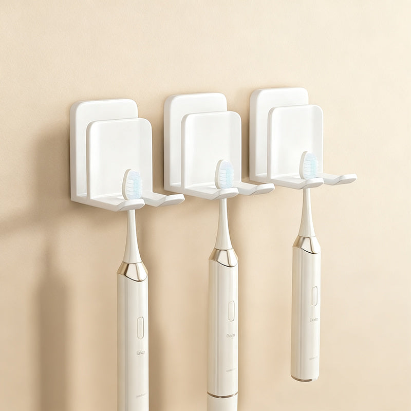 Toothbrush holder with lid, ABS, wall-mounted