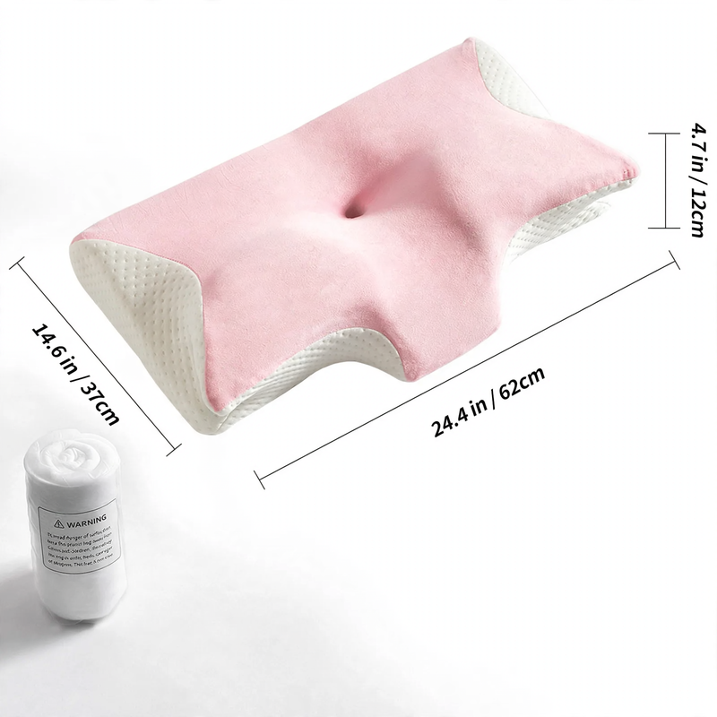 Memory foam neck support pillow